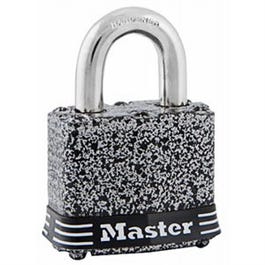 Laminated Keyed Padlock, 4-Pin Cylinder, Steel + Rust-oelum Finish, 1-1 2 In. Online Sale