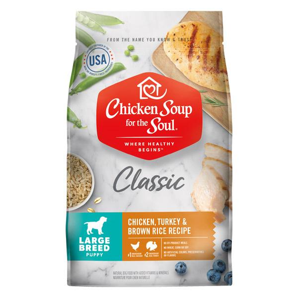 Chicken Soup For The Soul Large Breed Puppy Recipe with Chicken, Turkey & Brown Rice Dry Dog Food For Discount