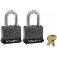 Keyed-Alike Steel Padlocks, Rust-oleum Finish, Laminated, 2-Pack, 1-1 2 In. For Sale