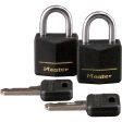 Master Lock 3 4 In. W. Black Covered Keyed Alike Padlock (2-Pack) For Cheap