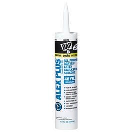 Alex Plus Acrylic Latex Caulk, White, 10.1-oz. Discount