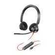 HP Poly Blackwire 3320 Stereo USB-C Headset +USB-C A Adapter (213934-01) Supply