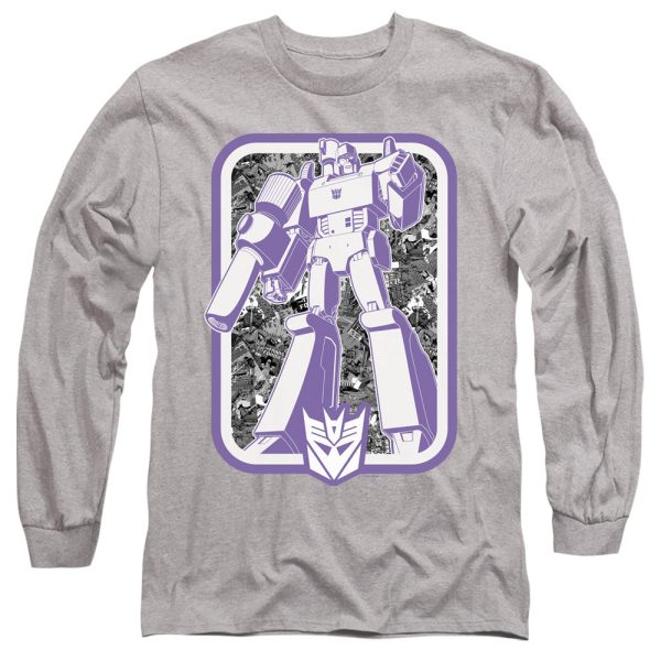 TRANSFORMERS : DECEPTICON L\S ADULT T SHIRT 18\1 Athletic Heather 2X Fashion