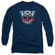 TRANSFORMERS : AUTOBOT AIRBRUSH LOGO L\S ADULT T SHIRT 18\1 Navy LG Cheap