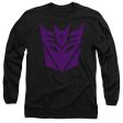 TRANSFORMERS : DECEPTICON LOGO L\S ADULT T SHIRT 18\1 Black XL Online now