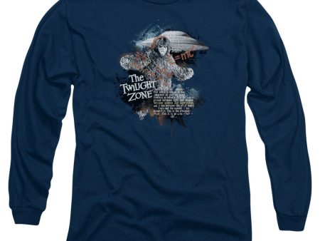 TWILIGHT ZONE : SCIENCE AND SUPERSTITION L\S ADULT T SHIRT 18\1 NAVY 3X on Sale