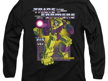 TRANSFORMERS : DEVASTATOR L\S ADULT T SHIRT 18\1 Black XL For Cheap