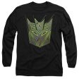 TRANSFORMERS : GLOWING DECEPTICON LOGO L\S ADULT T SHIRT 18\1 Black XL For Sale