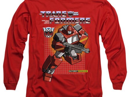 TRANSFORMERS : IRONHIDE L\S ADULT T SHIRT 18\1 Red SM Online Hot Sale