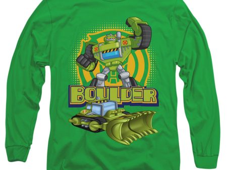 TRANSFORMERS : BOULDER L\S ADULT T SHIRT 18\1 Kelly Green LG Hot on Sale