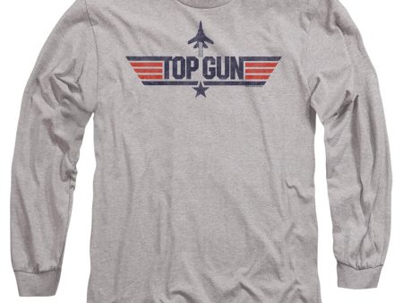 TOP GUN : LOGO GREY L\S ADULT T SHIRT 18\1 Athletic Heather SM Online