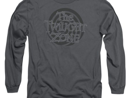 TWILIGHT ZONE : SPIRAL LOGO L\S ADULT T SHIRT 18\1 Charcoal XL Sale