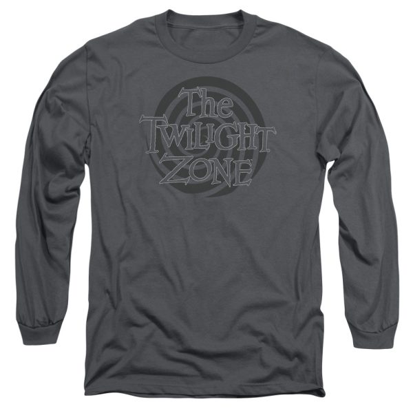 TWILIGHT ZONE : SPIRAL LOGO L\S ADULT T SHIRT 18\1 Charcoal XL Sale