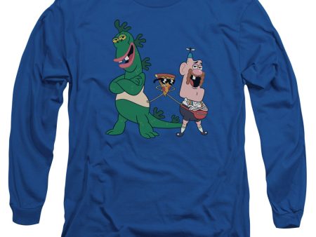 UNCLE GRANDPA : THE GUYS L\S ADULT T SHIRT 18\1 Royal Blue XL Fashion