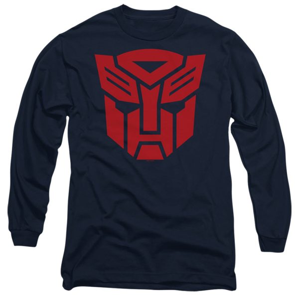 TRANSFORMERS : AUTOBOT LOGO L\S ADULT T SHIRT 18\1 Navy LG Online now