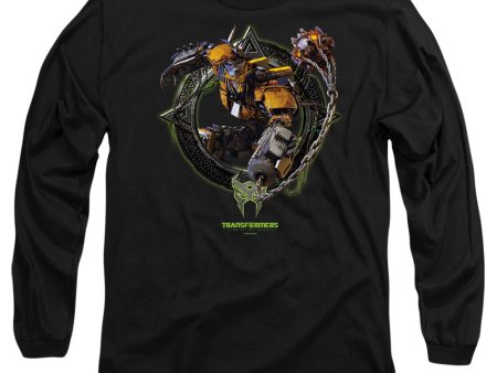 TRANSFORMERS : BATTLETRAP CIRCLE FRAME L\S ADULT T SHIRT 18\1 Black LG For Cheap