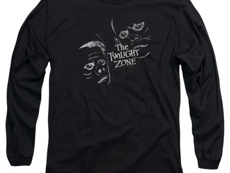 TWILIGHT ZONE : STRANGE FACES L\S ADULT T SHIRT 18\1 BLACK 3X Supply