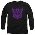 TRANSFORMERS : DECEPTICON L\S ADULT T SHIRT 18\1 Black SM Hot on Sale