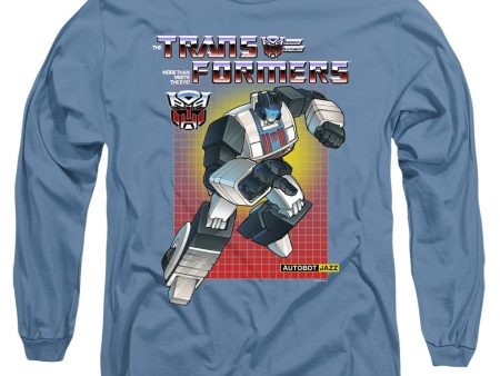 TRANSFORMERS : JAZZ L\S ADULT T SHIRT 18\1 Carolina Blue SM For Sale