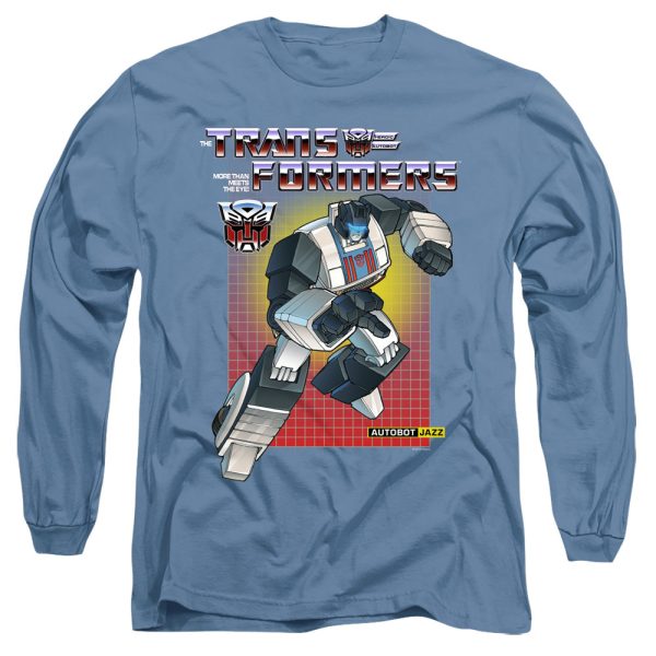 TRANSFORMERS : JAZZ L\S ADULT T SHIRT 18\1 Carolina Blue SM For Sale