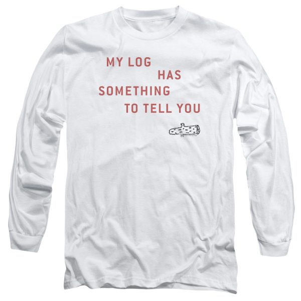 TWIN PEAKS : MY LOG L\S ADULT T SHIRT 18\1 White MD Fashion