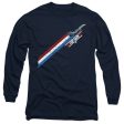 TOP GUN : STRIPES L\S ADULT T SHIRT 18\1 Navy SM For Cheap