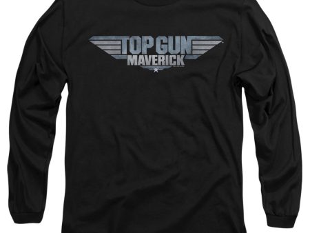 TOP GUN : MAVERICK : MAVERICK LOGO L\S ADULT T SHIRT 18\1 Black MD Sale