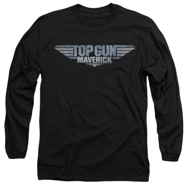 TOP GUN : MAVERICK : MAVERICK LOGO L\S ADULT T SHIRT 18\1 Black MD Sale