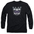 TRANSFORMERS : DECEPTICON AIRBRUSH LOGO L\S ADULT T SHIRT 18\1 Black SM Fashion