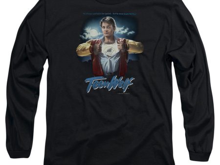 TEEN WOLF : POSTER L\S ADULT T SHIRT 18\1 Black SM Sale