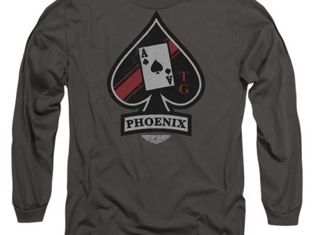 TOP GUN : MAVERICK : PHOENIX CALL SIGN L\S ADULT T SHIRT 18\1 Charcoal LG Online Hot Sale