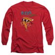 UNCLE GRANDPA : PIZZA STEVE L\S ADULT T SHIRT 18\1 Red SM Cheap