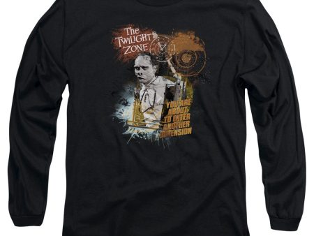 TWILIGHT ZONE : ENTER AT OWN RISK L\S ADULT T SHIRT 18\1 BLACK XL Online Hot Sale