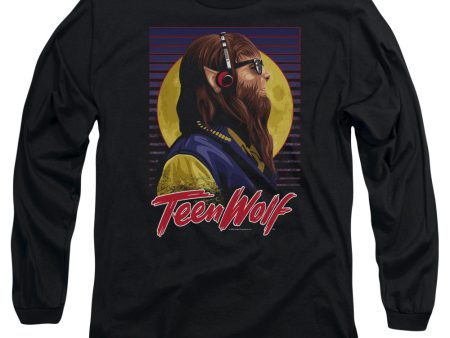 TEEN WOLF : HEADPHONE WOLF L\S ADULT T SHIRT 18\1 Black 2X For Discount