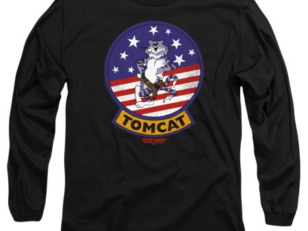 TOP GUN : TOMCAT SIGIL L\S ADULT T SHIRT 18\1 Black SM on Sale