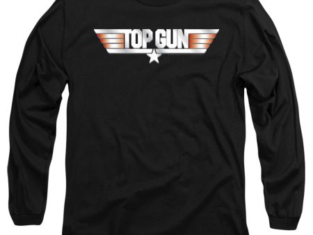 TOP GUN : LOGO L\S ADULT T SHIRT 18\1 BLACK 2X For Cheap