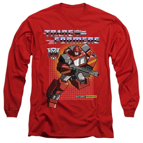 TRANSFORMERS : IRONHIDE L\S ADULT T SHIRT 18\1 Red XL Online now