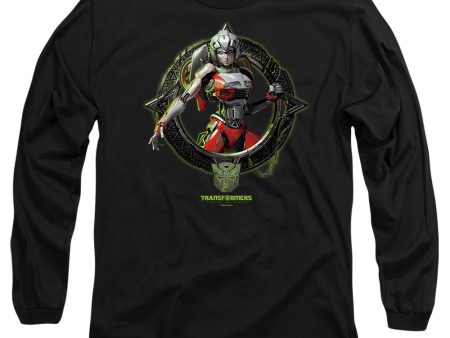 TRANSFORMERS : ARCEE CIRCLE FRAME L\S ADULT T SHIRT 18\1 Black 3X Online now