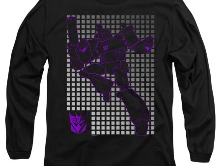 TRANSFORMERS : MEGATRON GRID L\S ADULT T SHIRT 18\1 Black XL Online Hot Sale