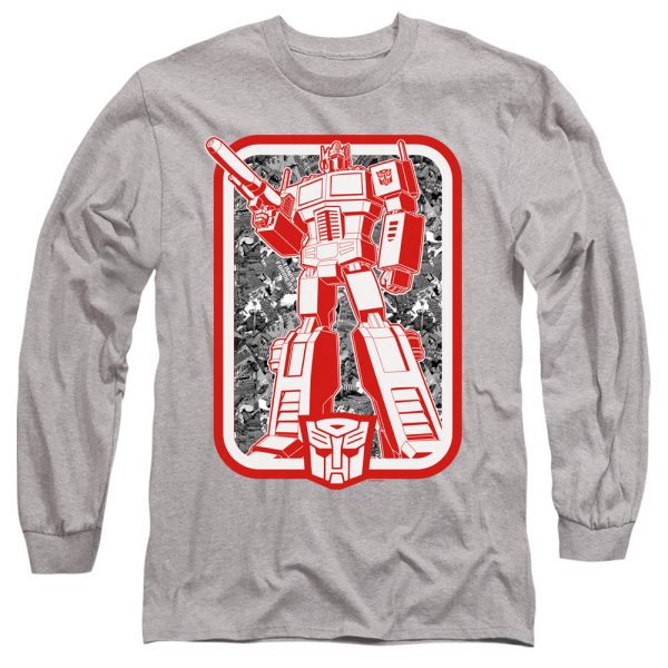 TRANSFORMERS : AUTOBOT L\S ADULT T SHIRT 18\1 Athletic Heather 2X Hot on Sale