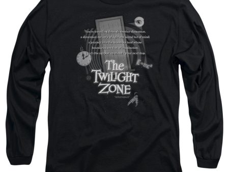 TWILIGHT ZONE : MONOLOGUE L\S ADULT T SHIRT 18\1 BLACK SM Supply