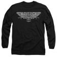 TOP GUN : MAVERICK : MAVERICK PLANE LOGO L\S ADULT T SHIRT 18\1 Black XL on Sale