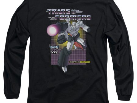 TRANSFORMERS : MEGATRON L\S ADULT T SHIRT 18\1 Black 2X For Cheap