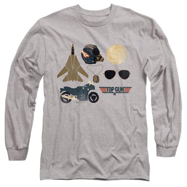 TOP GUN : ITEMS L\S ADULT T SHIRT 18\1 Athletic Heather LG Online