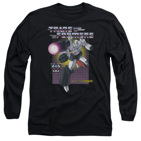 TRANSFORMERS : MEGATRON L\S ADULT T SHIRT 18\1 Black LG Hot on Sale