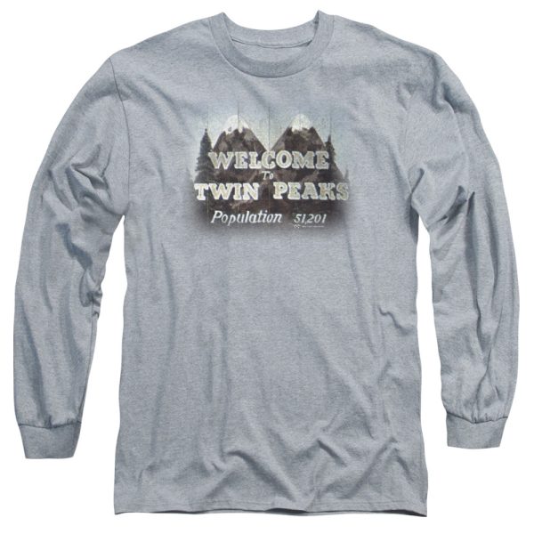 TWIN PEAKS : WELCOME TO L\S ADULT T SHIRT 18\1 Athletic Heather LG Online now