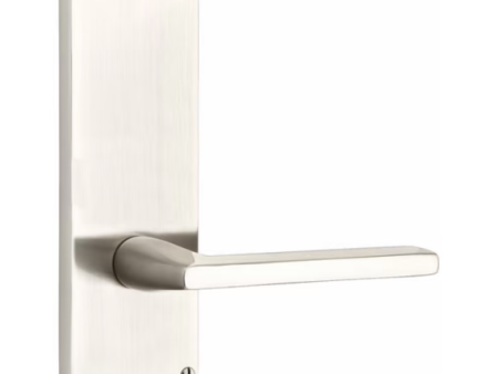 Emtek 8111.RAUS3NL.SMUS4.LH SELECT Passage , Sideplate Locksets Modern Non-Keyed 7  , R-Bar Stem , Smooth Handle.LH Fashion